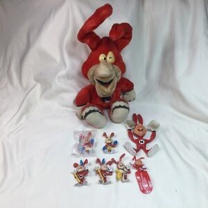Vintage 80s Dominos Pizza Noid Lot - Plush Figures